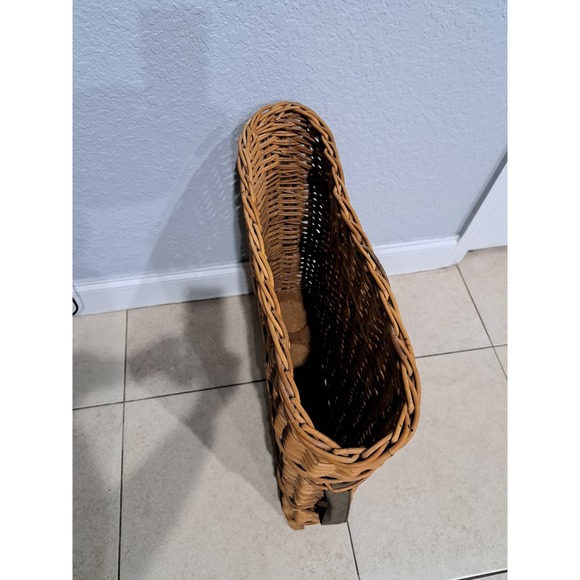 Rare WW2 German Army Wicker Artillery Basket Ammo Shell Carrier Holds 4 Shells - Picture 8 of 13